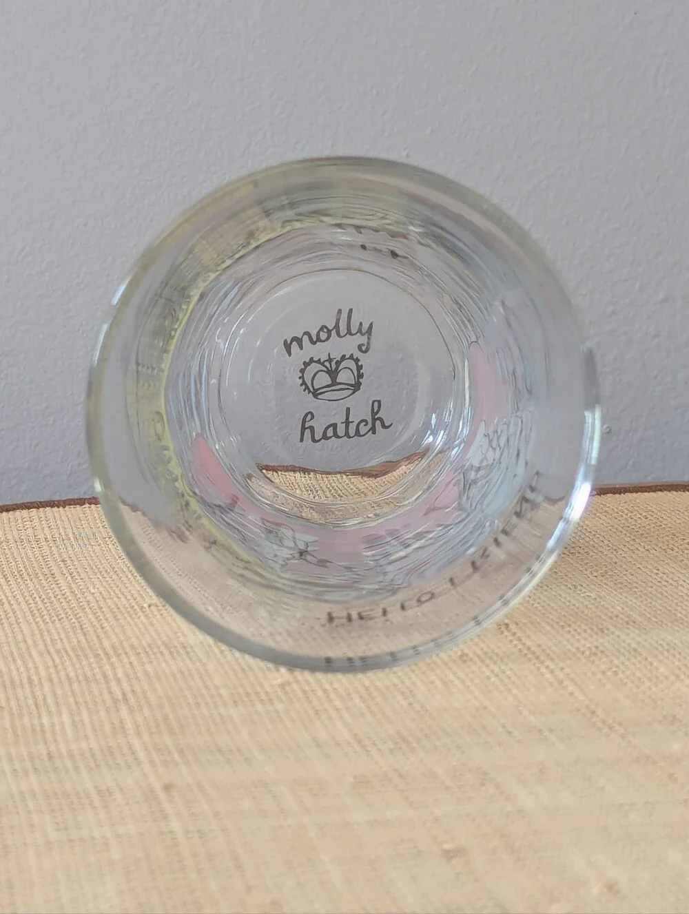 Anthropologie Menagerie Molly Hatch Hello Friend Canoe Juice Glass
